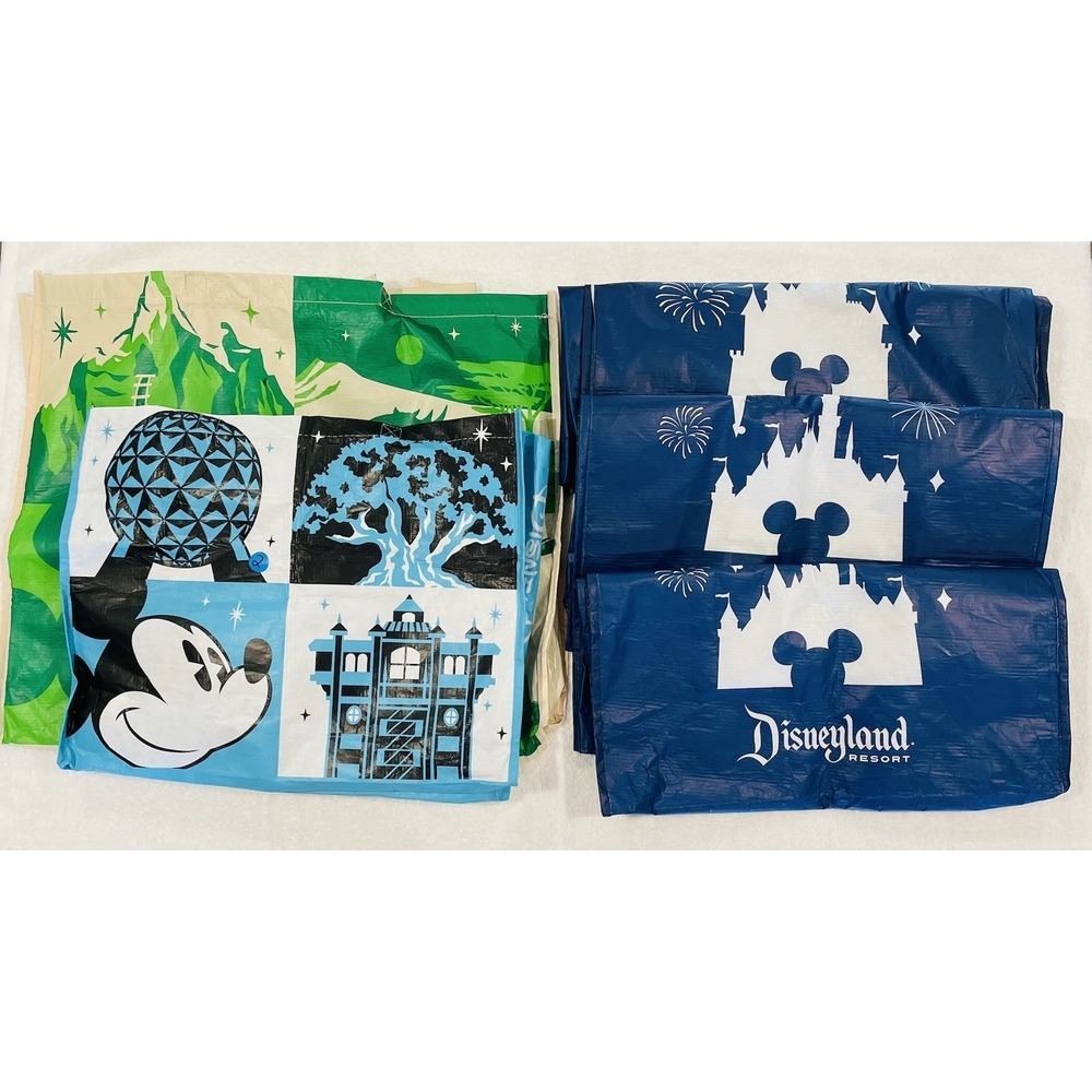 Huge Lot Retired Walt Disney World Land Parks Large Reusable Shopping Tote Bag‎